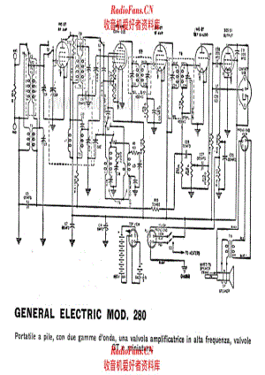 General Electric 280 电路原理图.pdf