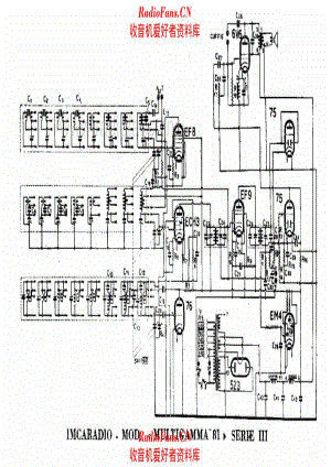 Imcaradio Multigamma 81 III series 电路原理图.pdf