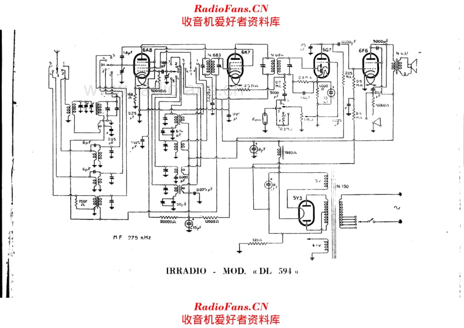 Irradio DL594 电路原理图.pdf_第1页