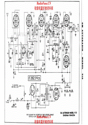 General Motors 510 - 1951 电路原理图.pdf