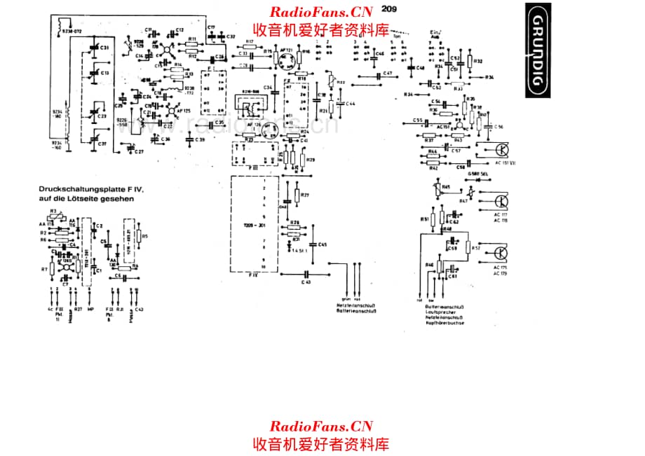 Grundig Record Boy 209 PCB layout 电路原理图.pdf_第1页