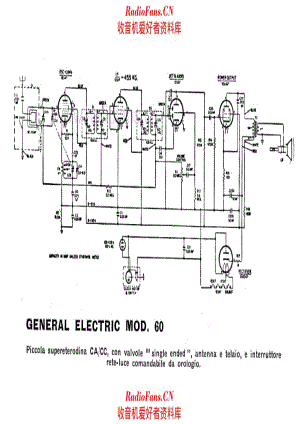 General Electric 60 电路原理图.pdf