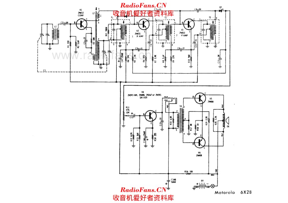 Motorola 6X28 电路原理图.pdf_第1页