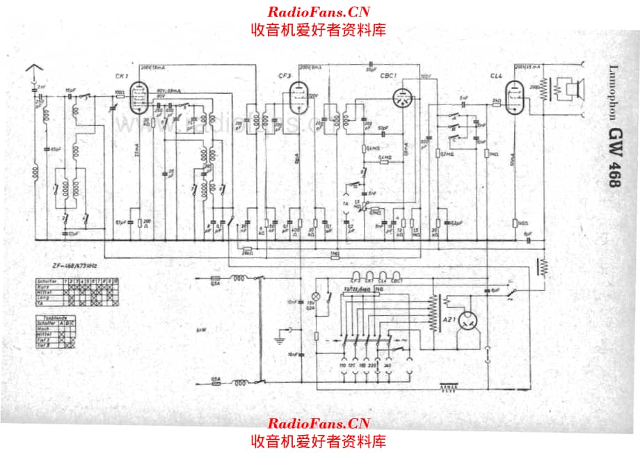 Lumophon GW468 电路原理图.pdf_第1页