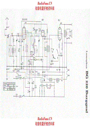 Lumophon BG220 Burggraf 电路原理图.pdf