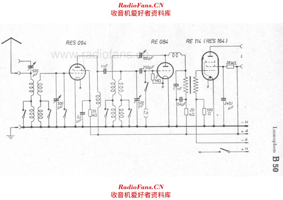 Lumophon B50 电路原理图.pdf_第1页