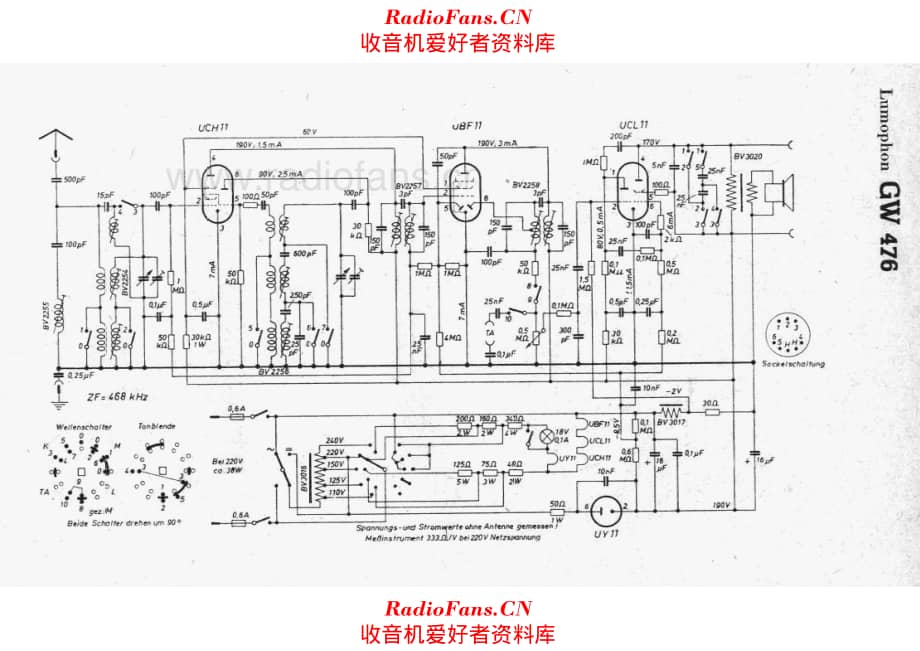 Lumophon GW476 电路原理图.pdf_第1页