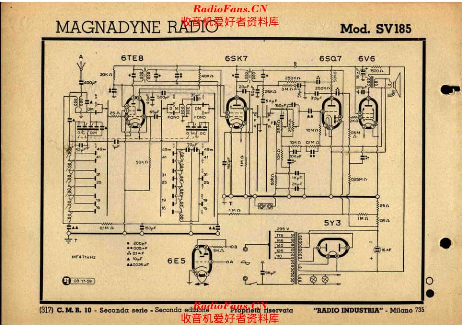 Magnadyne SV185 电路原理图.pdf_第1页