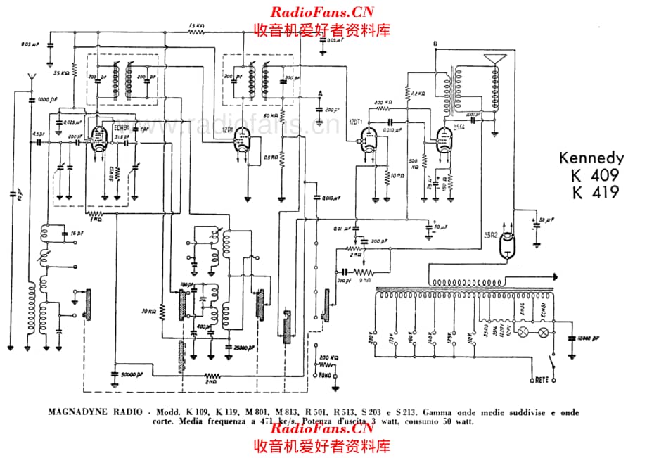 Magnadyne K109 K119 M801 M813 R513 S203 S213 电路原理图.pdf_第1页