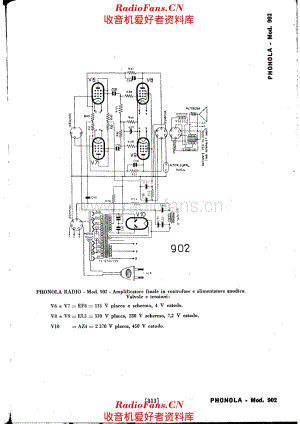 Phonola 902-BF 电路原理图.pdf