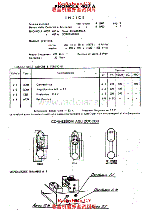 Phonola 407A tubes 电路原理图.pdf