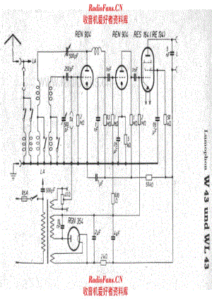 Lumophon W43 WL43 电路原理图.pdf