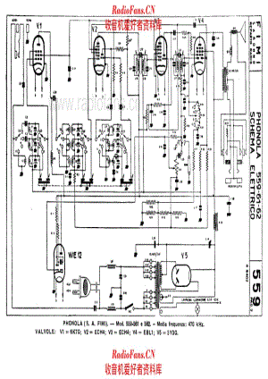 Phonola 559 alternate 电路原理图.pdf
