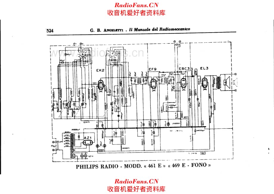 Philips 461E_469E-Fono 电路原理图.pdf_第1页