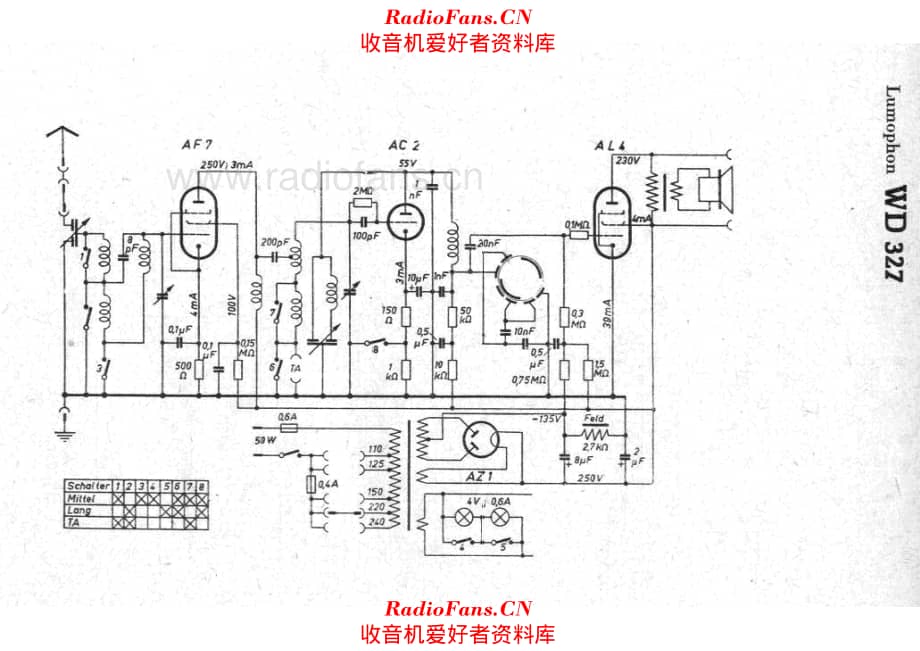 Lumophon WD327 电路原理图.pdf_第1页