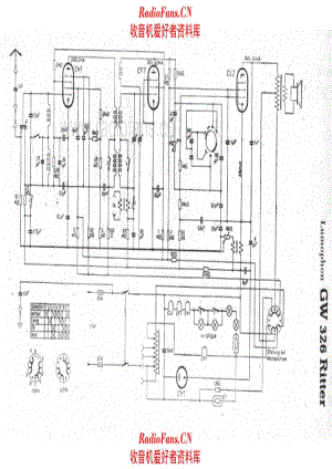 Lumophon GW326 Ritter 电路原理图.pdf
