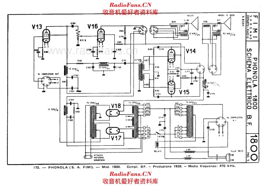 Phonola 1800 LF unit 电路原理图.pdf_第1页