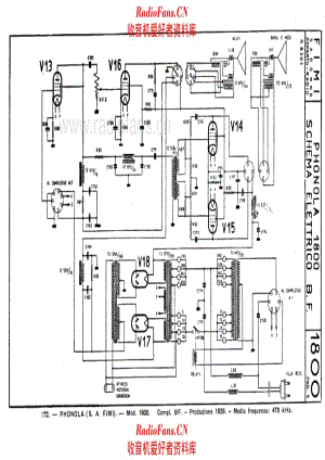 Phonola 1800 LF unit 电路原理图.pdf