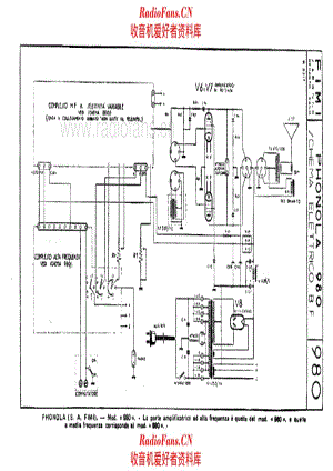 Phonola 980 LF unit 电路原理图.pdf