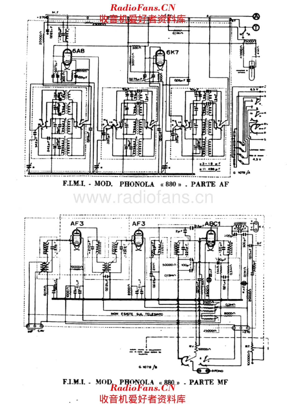 Phonola 880 RF and IF units 电路原理图.pdf_第1页