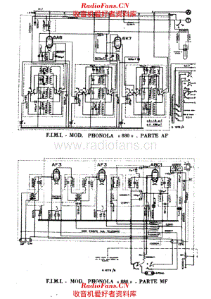 Phonola 880 RF and IF units 电路原理图.pdf