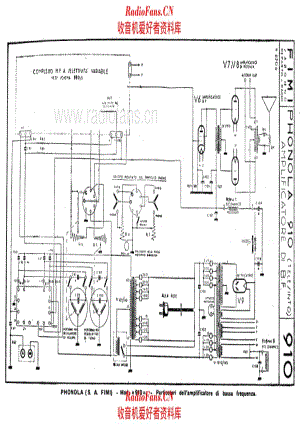 Phonola 910 LF unit alternate 电路原理图.pdf