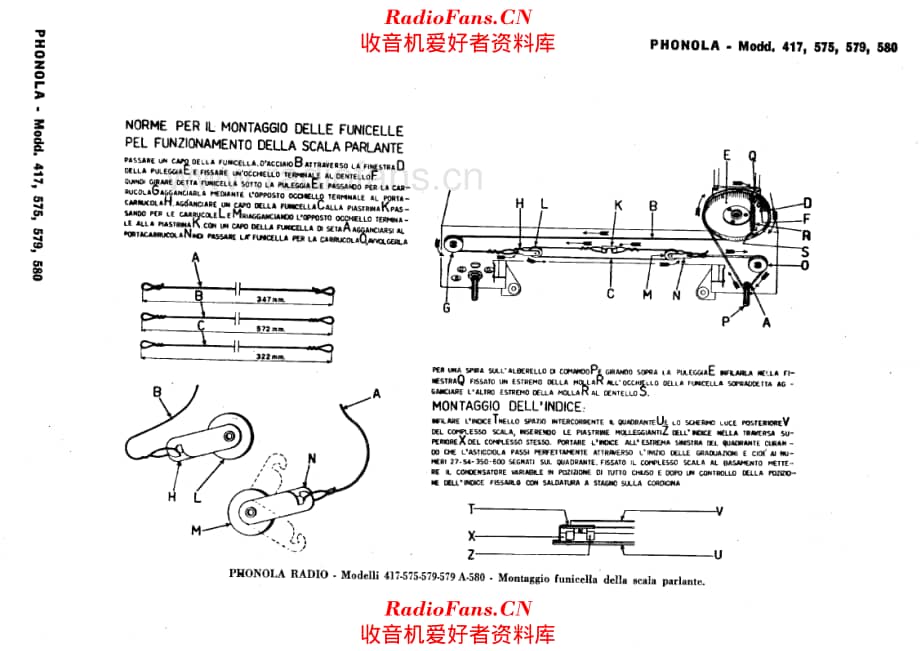 Phonola 579A 580 tuning cord 电路原理图.pdf_第1页