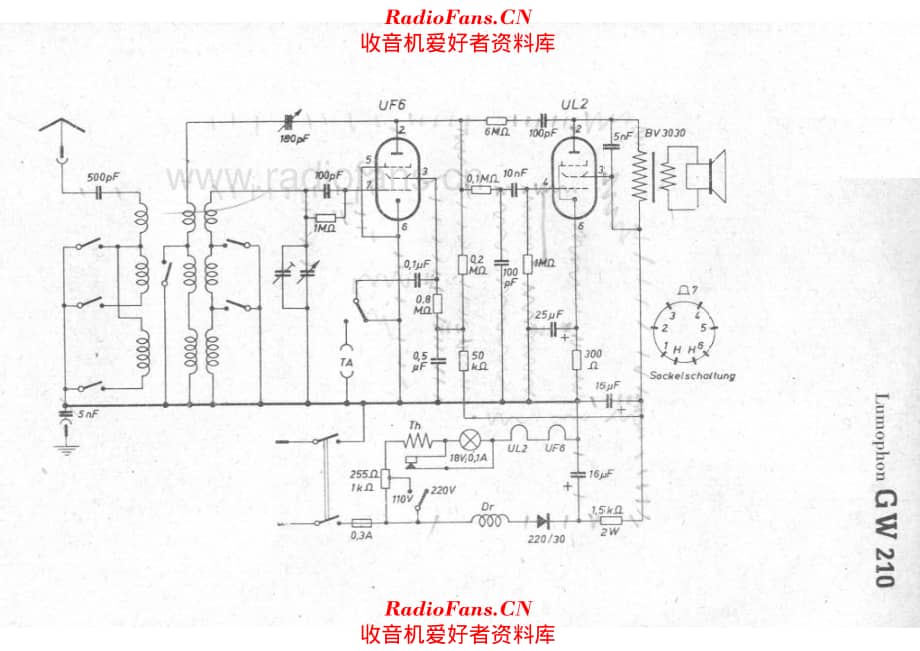 Lumophon GW210 电路原理图.pdf_第1页