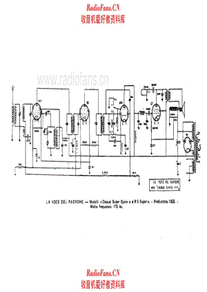 Marconi R5 Super Cinque Super Cav 电路原理图.pdf