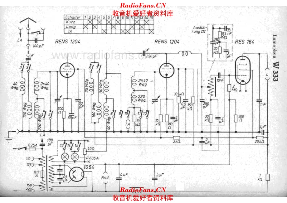 Lumophon W333 电路原理图.pdf_第1页