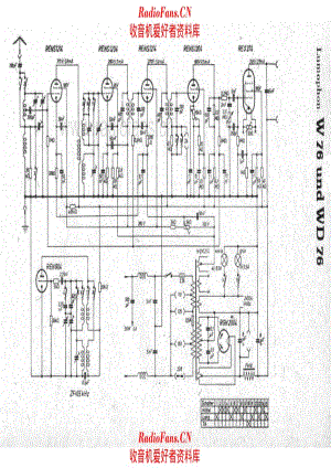 Lumophon W76 WD76 电路原理图.pdf