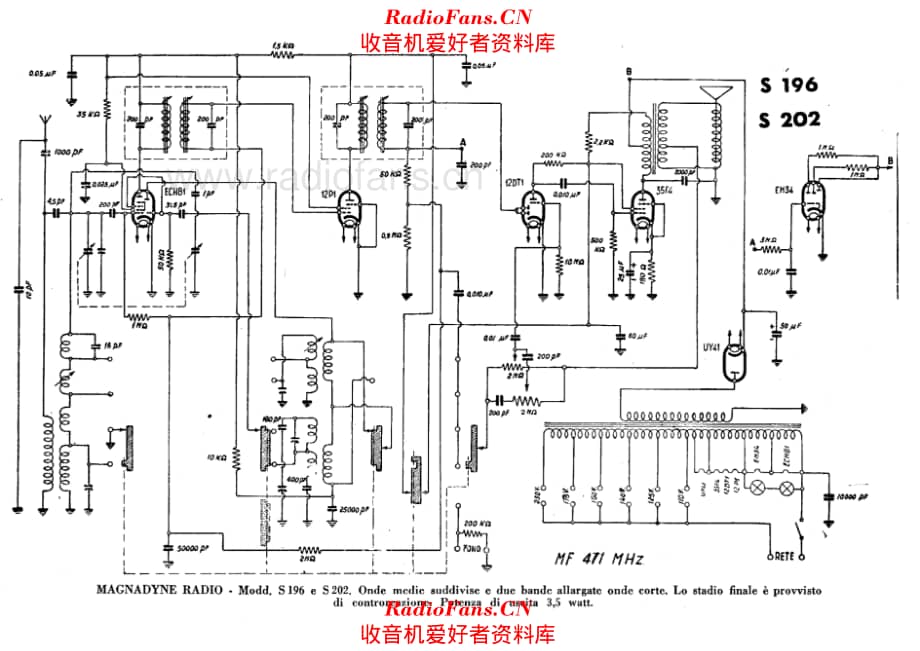 Magnadyne S196 S202 电路原理图.pdf_第1页