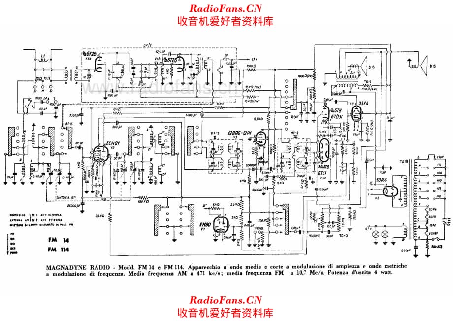 Magnadyne FM14 FM114 电路原理图.pdf_第1页