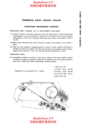 Phonola 5539 5541R 5543R tuning cord 电路原理图.pdf