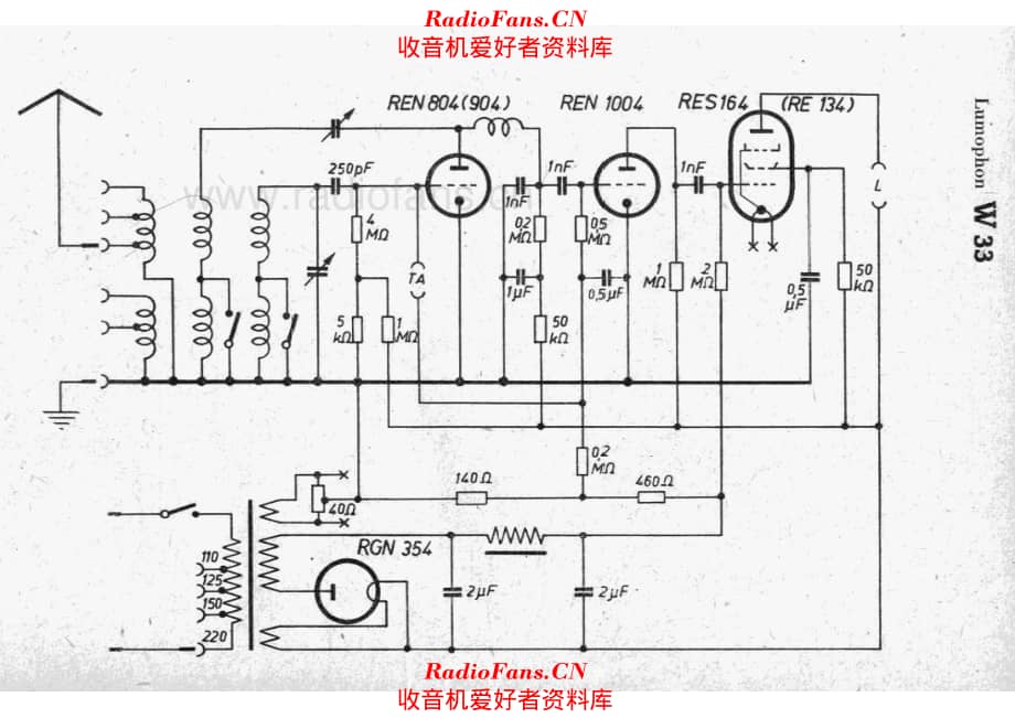 Lumophon W33 电路原理图.pdf_第1页