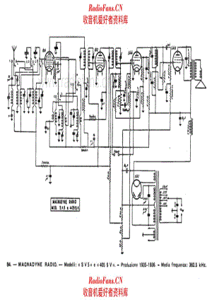 Magnadyne SV5 405SV 电路原理图.pdf