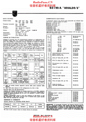 Philips B3I90A Araldo 3 components 电路原理图.pdf