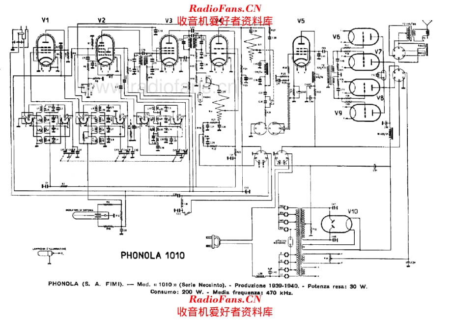 Phonola 1010 电路原理图.pdf_第1页