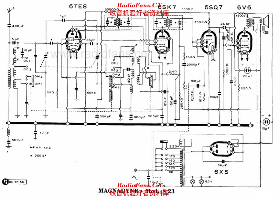 Magnadyne S23 alternate 电路原理图.pdf_第1页