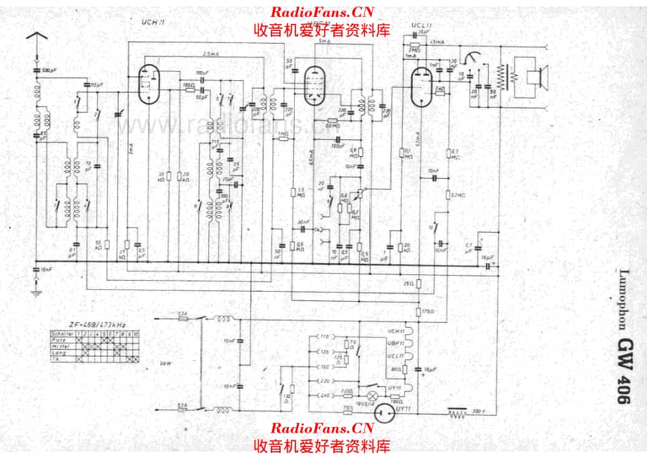 Lumophon GW406 电路原理图.pdf_第1页