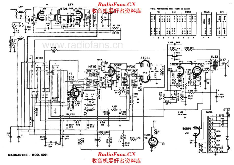 Magnadyne 6001 电路原理图.pdf_第1页