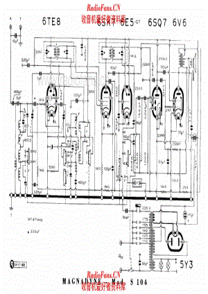 Magnadyne S104 电路原理图.pdf