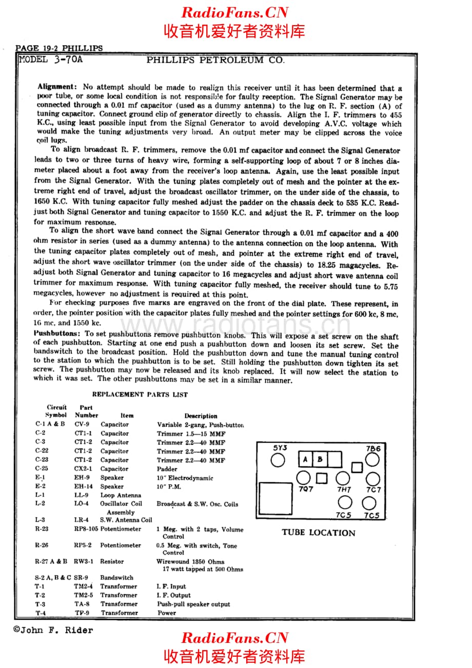 Phillips 3-70A alignment 电路原理图.pdf_第1页