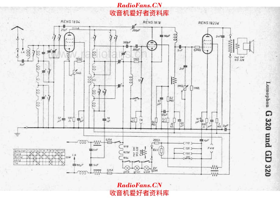 Lumophon G320 GD320 电路原理图.pdf_第1页