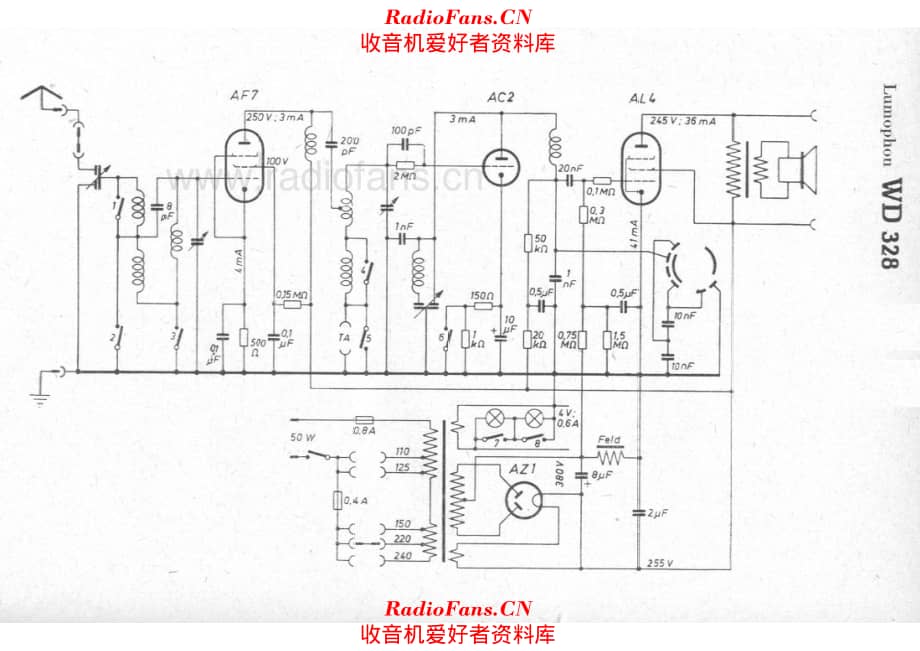 Lumophon WD328 电路原理图.pdf_第1页