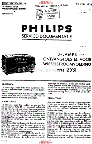 Philips 2531 service manual 电路原理图.pdf