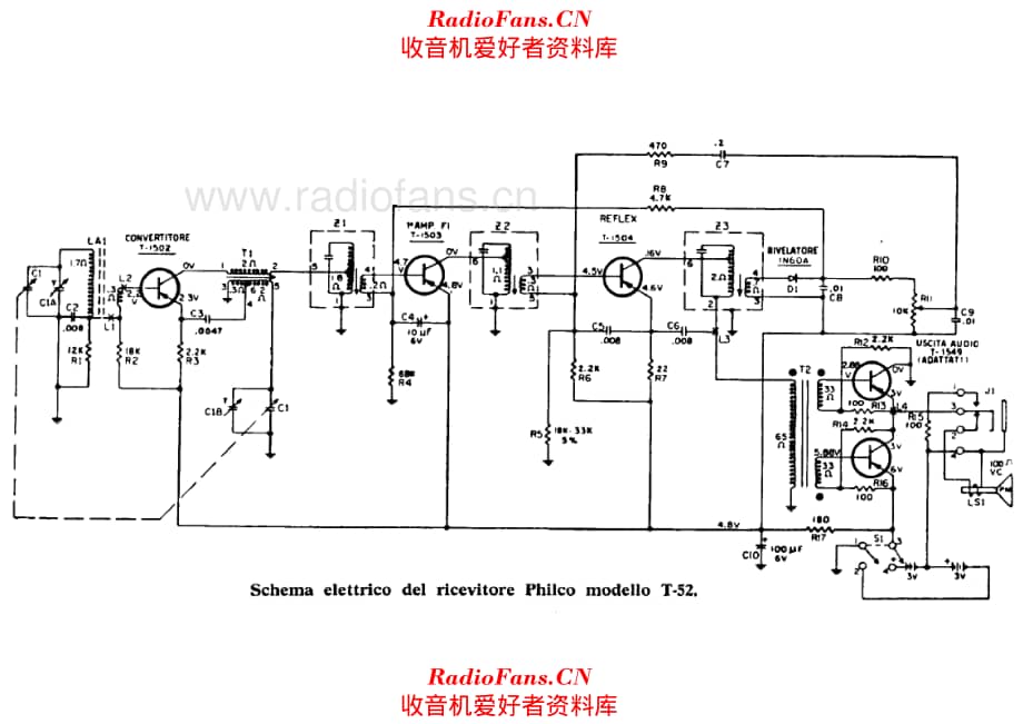 Philco T52 电路原理图.pdf_第1页