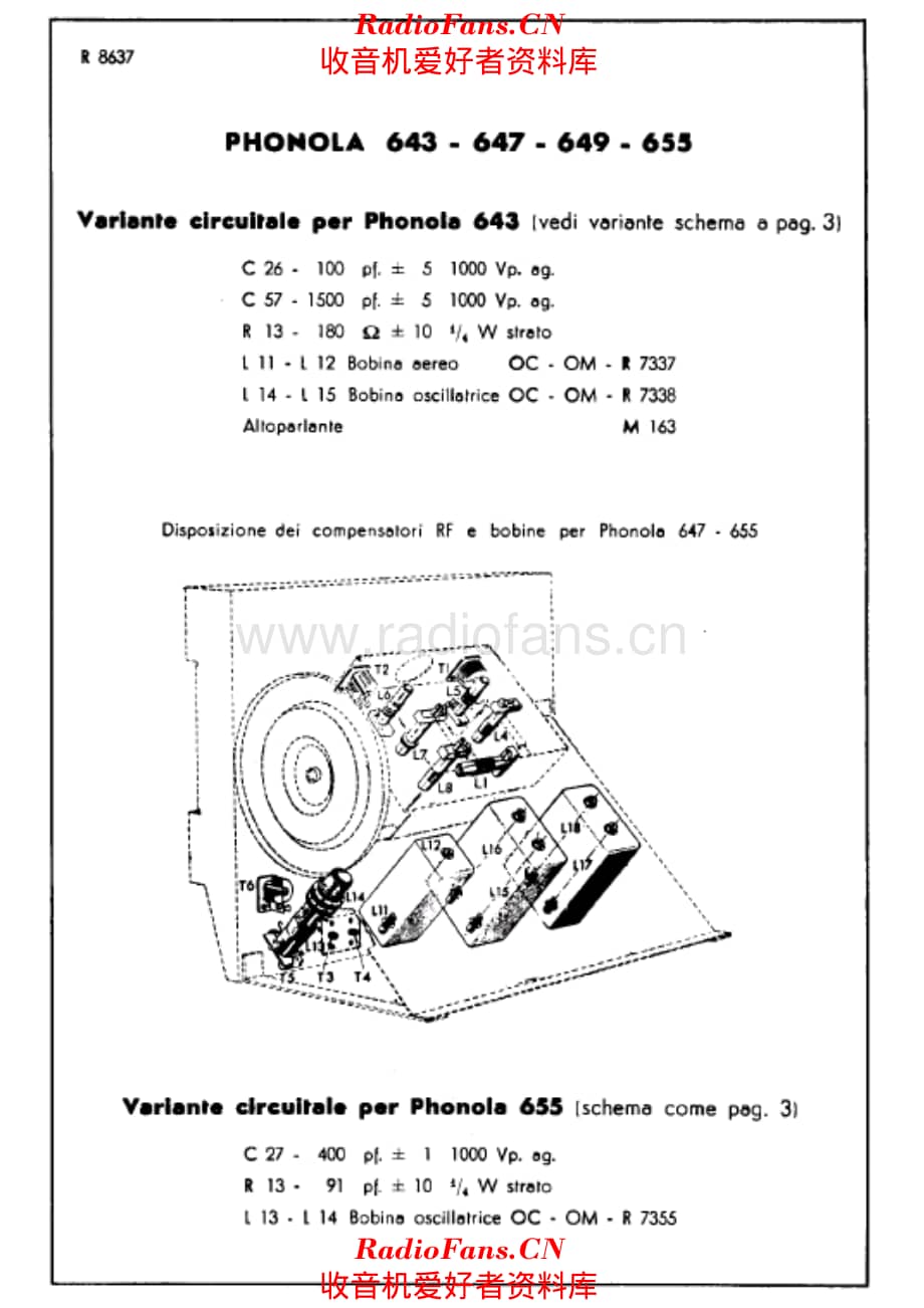 Phonola 643 647 649 655 variants 电路原理图.pdf_第1页