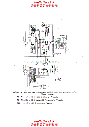 Phonola 902 LF unit 电路原理图.pdf