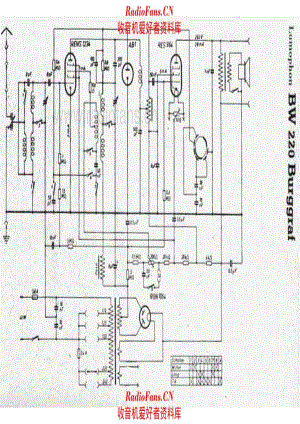 Lumophon BW220 Burggraf 电路原理图.pdf